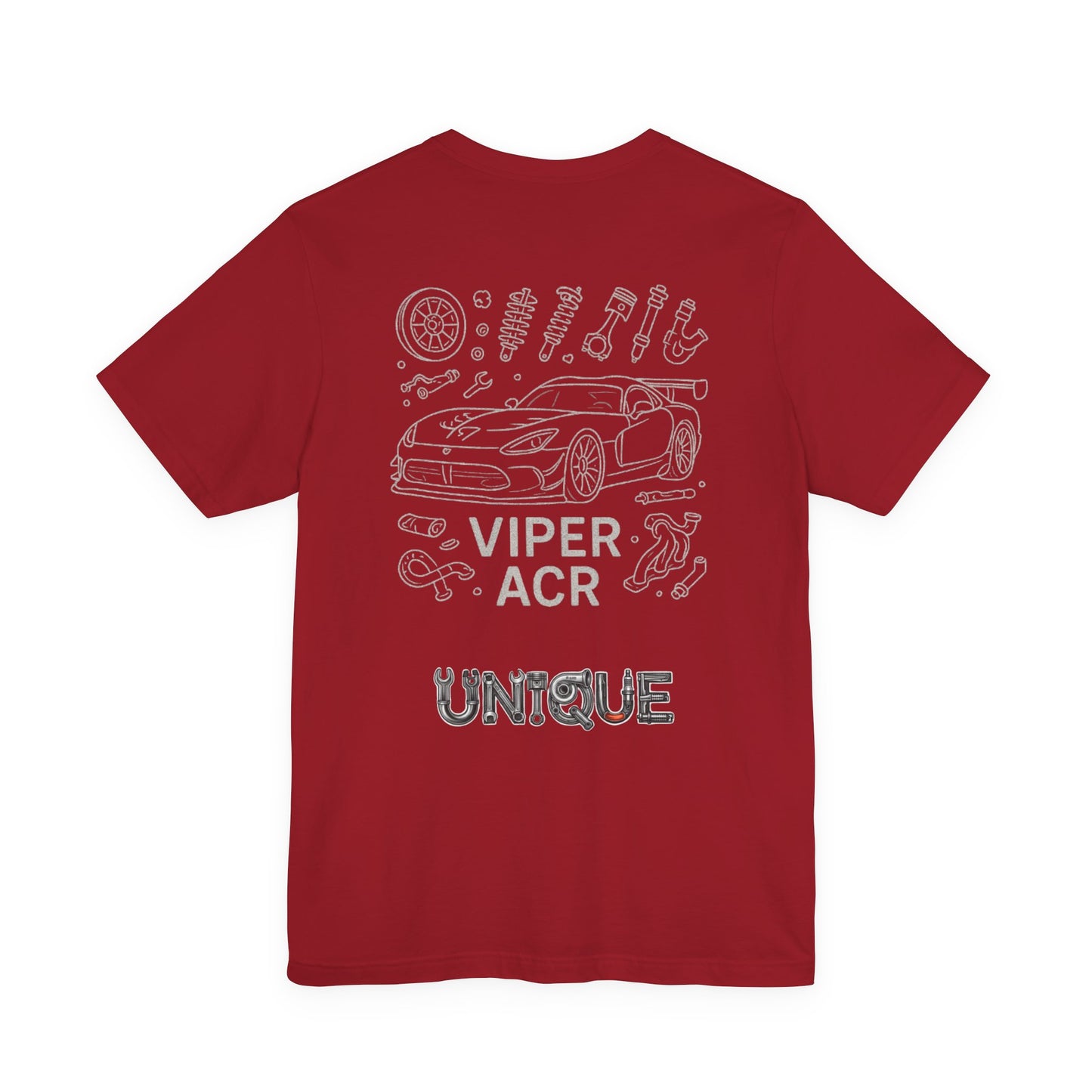 Unisex Viper ACR Car Tee, Automotive Enthusiast Shirt, Cool Graphic T-Shirt, Car Lover Gift, Unique Short Sleeve Top, Casual Wear