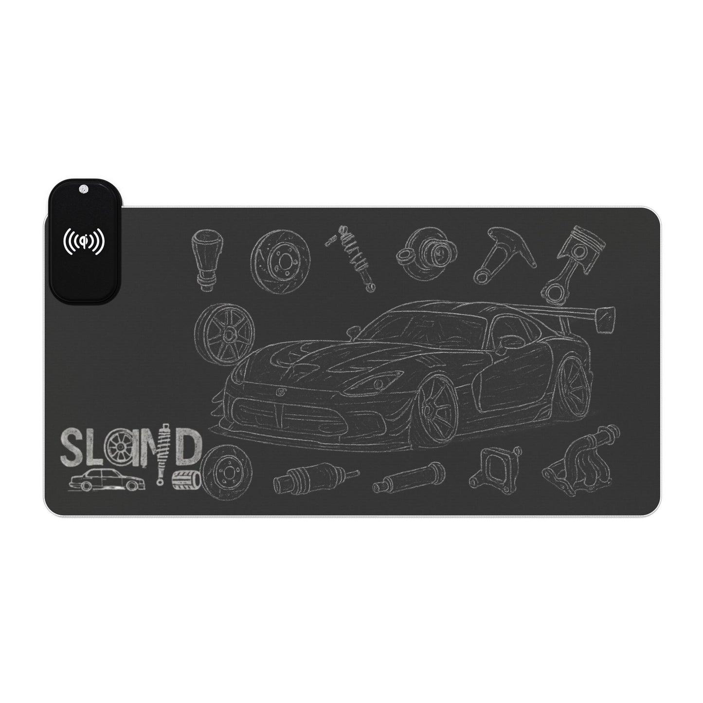 SLAMD LED Wireless Charging Viper ACR Mousepad
