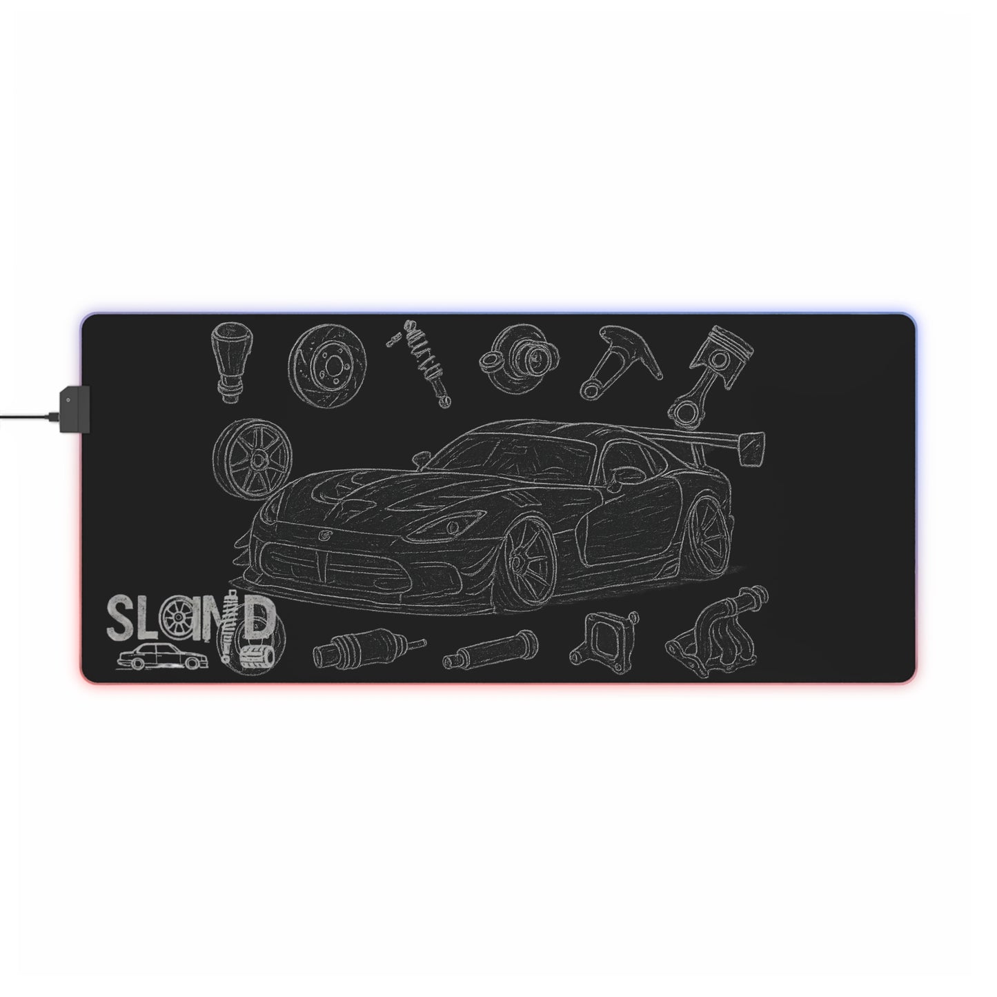 SLAMD Viper ACR LED Mousepad