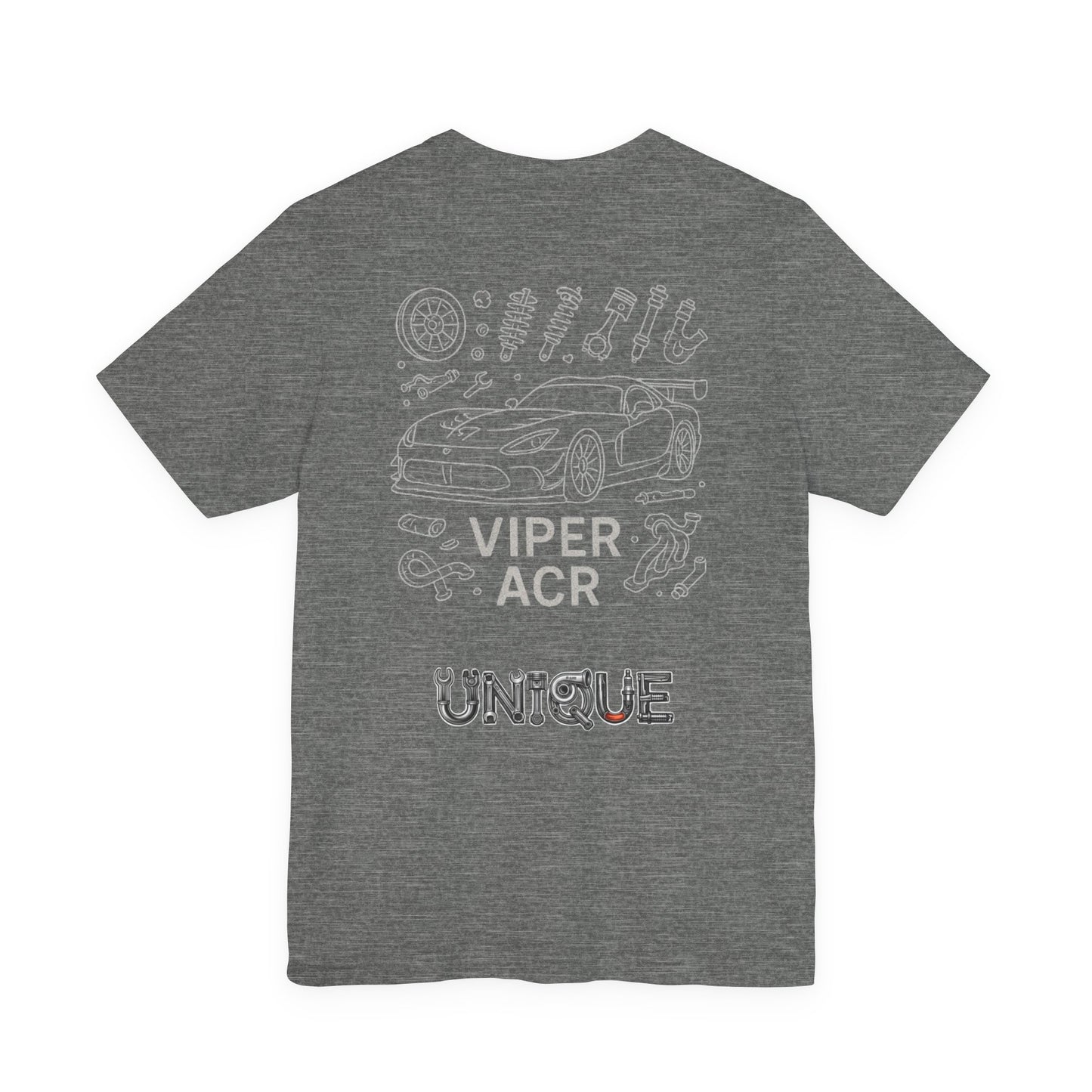 Unisex Viper ACR Car Tee, Automotive Enthusiast Shirt, Cool Graphic T-Shirt, Car Lover Gift, Unique Short Sleeve Top, Casual Wear