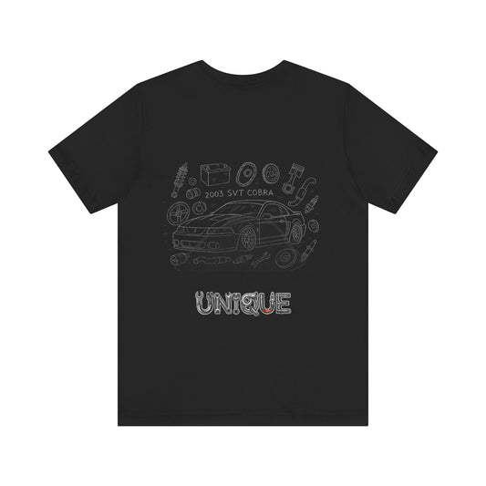 Unique SVT Cobra Graphic Tee for Car Enthusiasts, Unisex T-Shirt, Automotive Gift, Collector's Clothing, Birthday Present