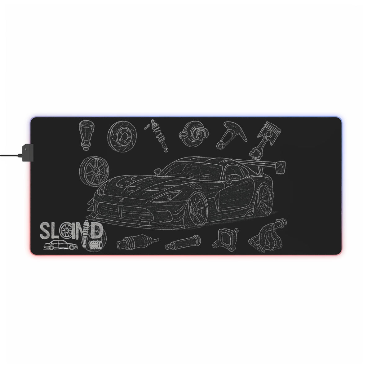 SLAMD Viper ACR LED Mousepad