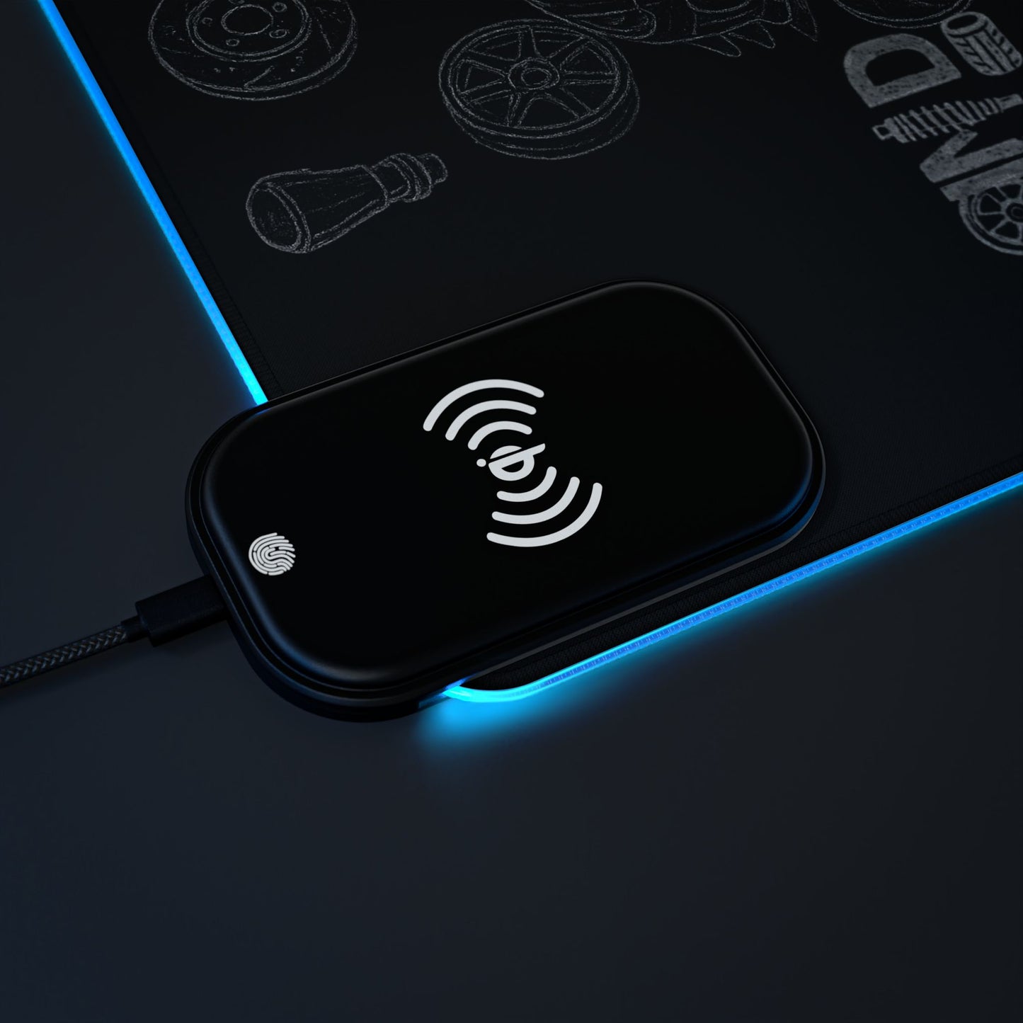 SLAMD LED Wireless Charging Viper ACR Mousepad