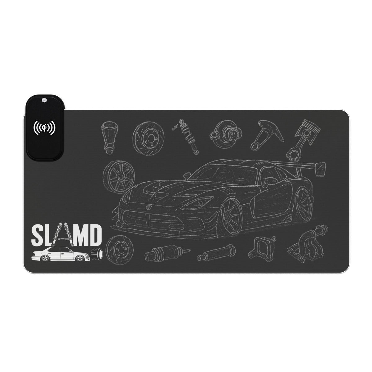 SLAMD LED Wireless Charging Viper ACR Mousepad