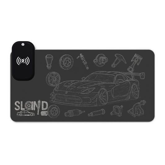 SLAMD LED Wireless Charging Viper ACR Mousepad