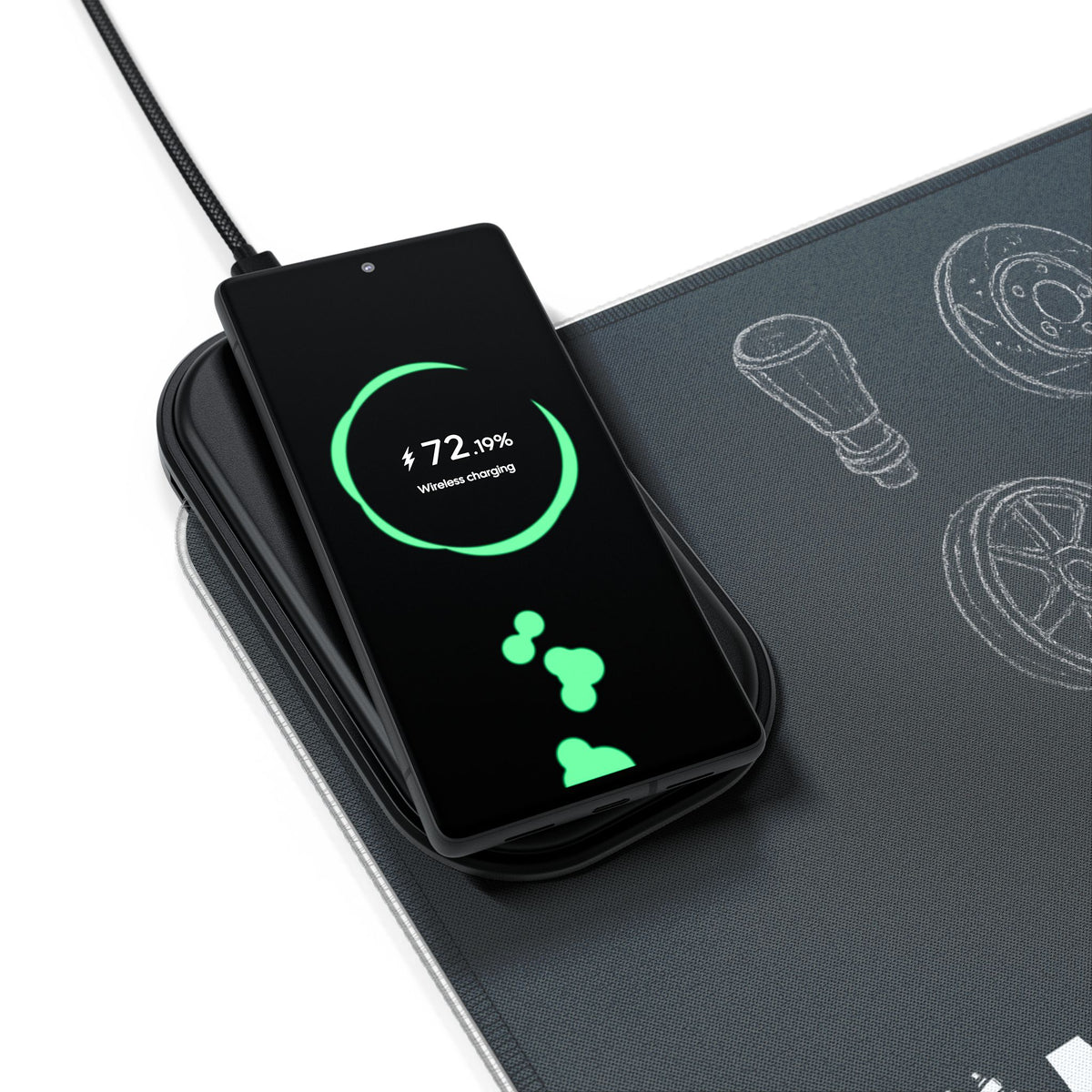 SLAMD LED Wireless Charging Viper ACR Mousepad