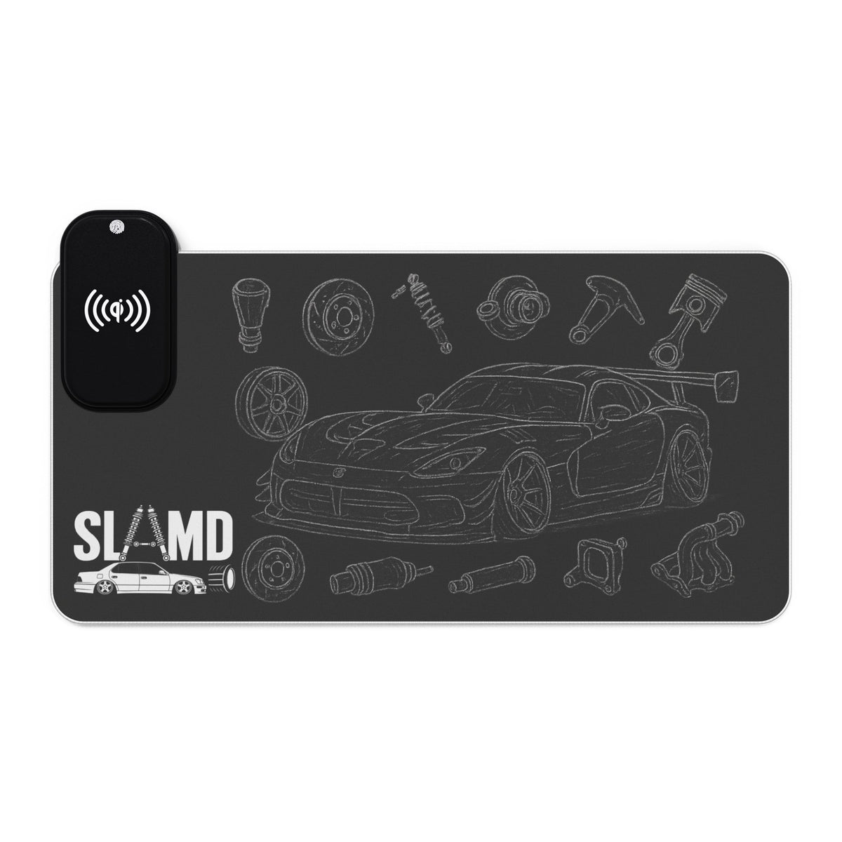 SLAMD LED Wireless Charging Viper ACR Mousepad