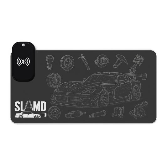 SLAMD LED Wireless Charging Viper ACR Mousepad